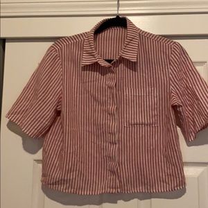 LA Hearts Small striped crop